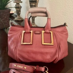 Authentic Chloè Ethel Leather mauve handbag